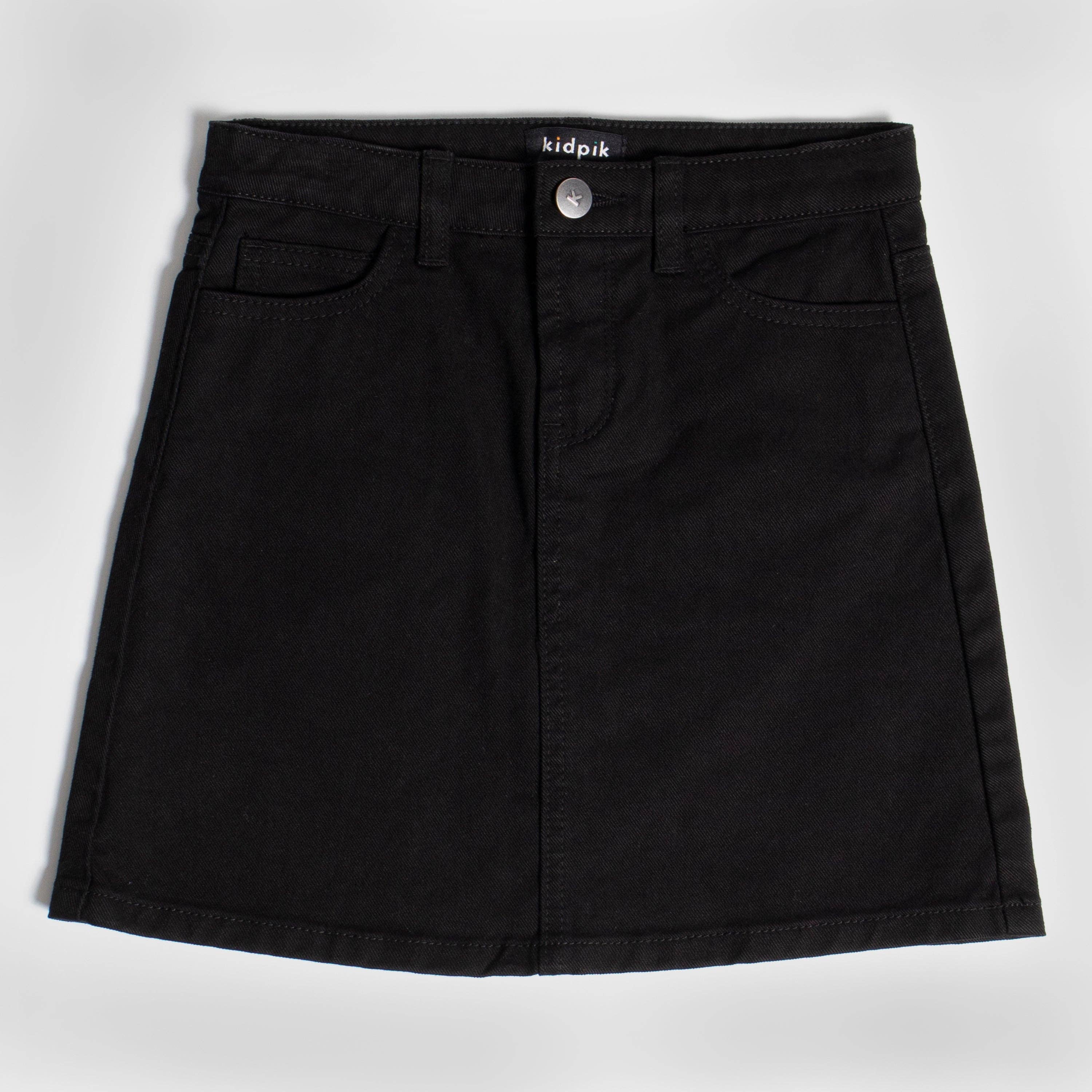 Colored Denim Skirt