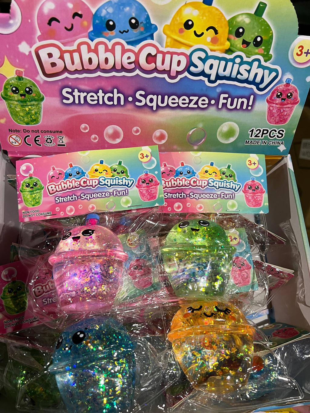 Sugar Squeeze Glitter Bubble Tea Cup - A121