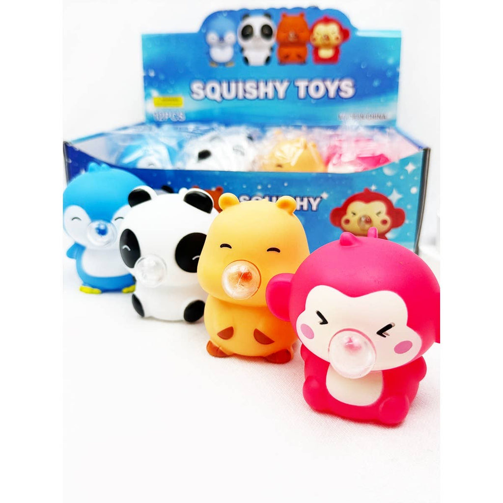 Blow Bubble Cute Character Squishy