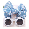 Baby Girl  Sunglasses and floral Headband 2pcs Set