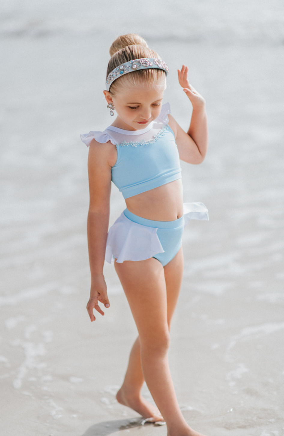 Glass Shoe Princess Two Piece Swimsuit