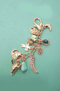 WESTERN PORCELAIN CROSS BOOT COWBOY HAT BAG CHARM | 80K010