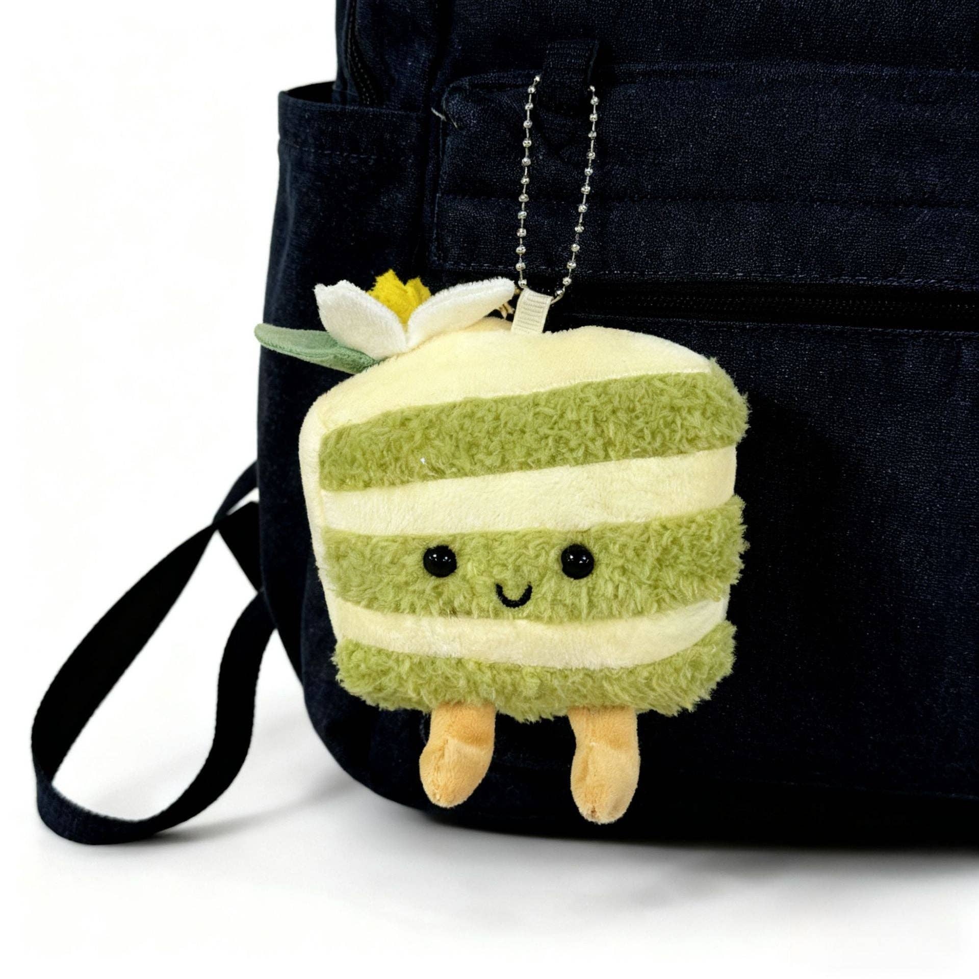 Jellycat Style Cute Food Plush Keychain Fruit Cake Charm