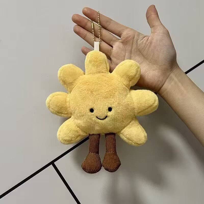 Jellycat Style Cute Food Plush Keychain Fruit Cake Charm