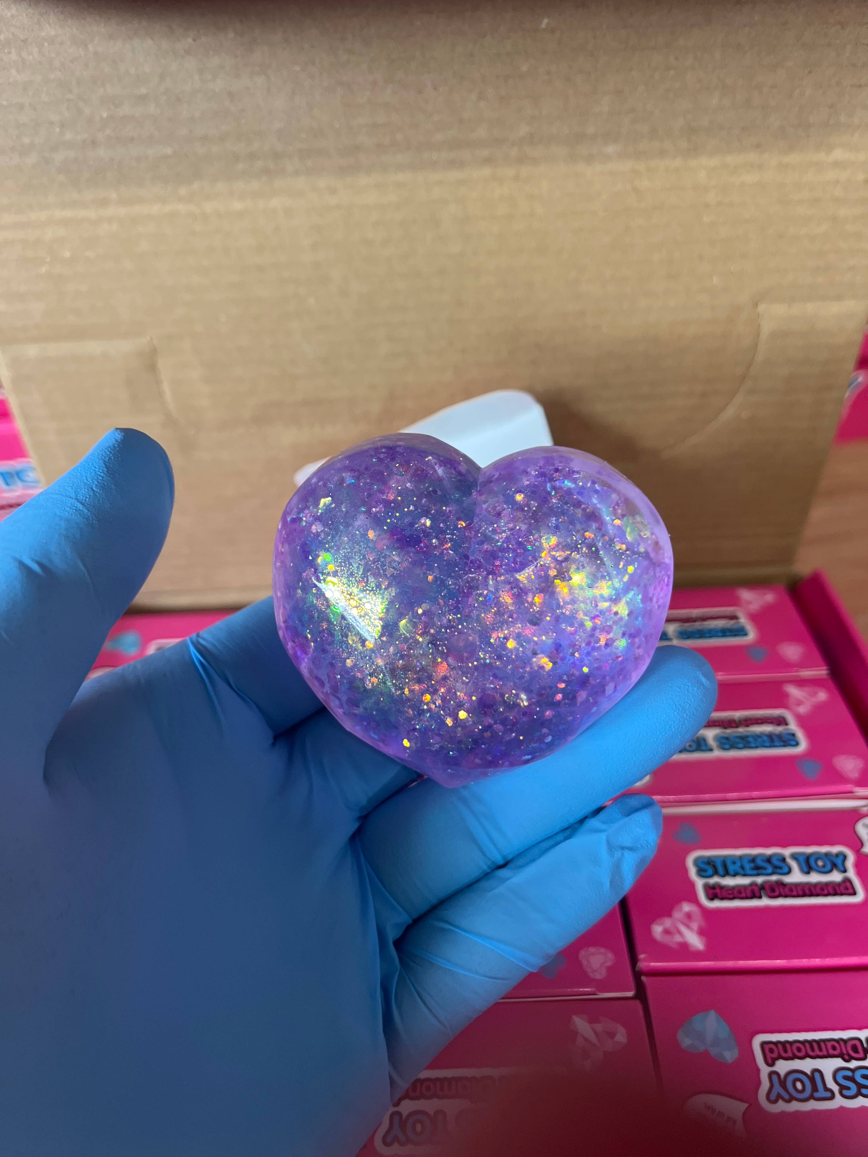 Glitter Heart squishy