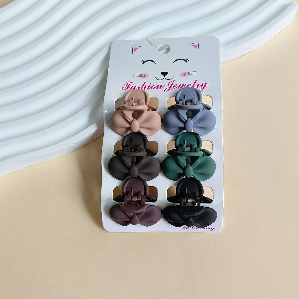 Set of 6 Small Claw Hair Clips, Simple & Chic_CWAHA0386