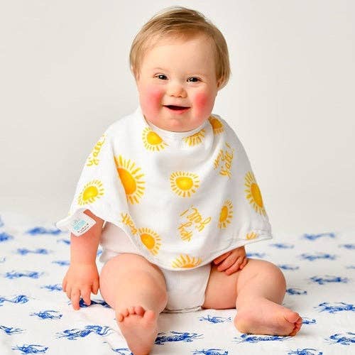 Hey Y’all! Baby Burp Cloth and Bib 2 in 1  Soft Bamboo Organic Cotton Combo