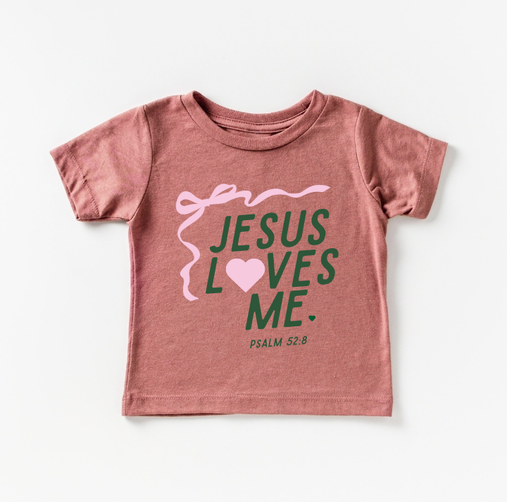 "Jesus Loves Me" Ribbon Tee