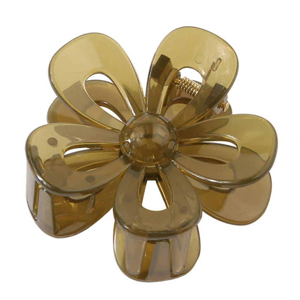 Matte Acrylic Flower Hair Claw Clip for Women_CWAHA07298
