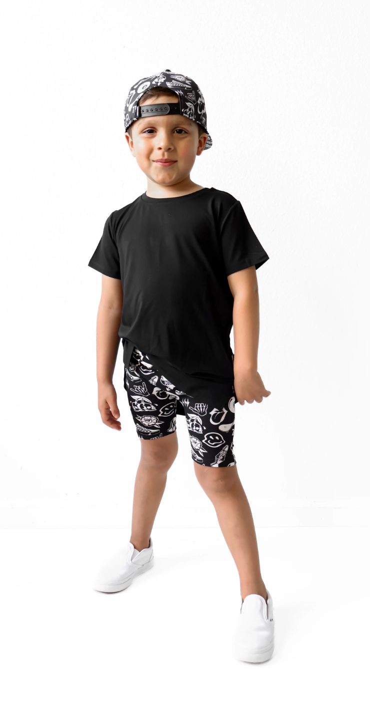 Bamboo Biker Shorts in Warped Tour [Midnight Edition]