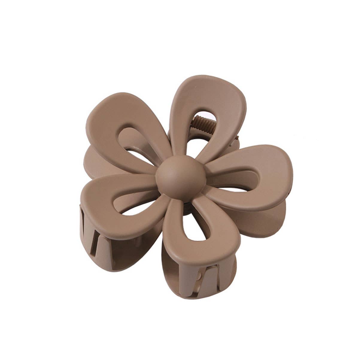 Matte Acrylic Flower Hair Claw Clip for Women_CWAHA07298