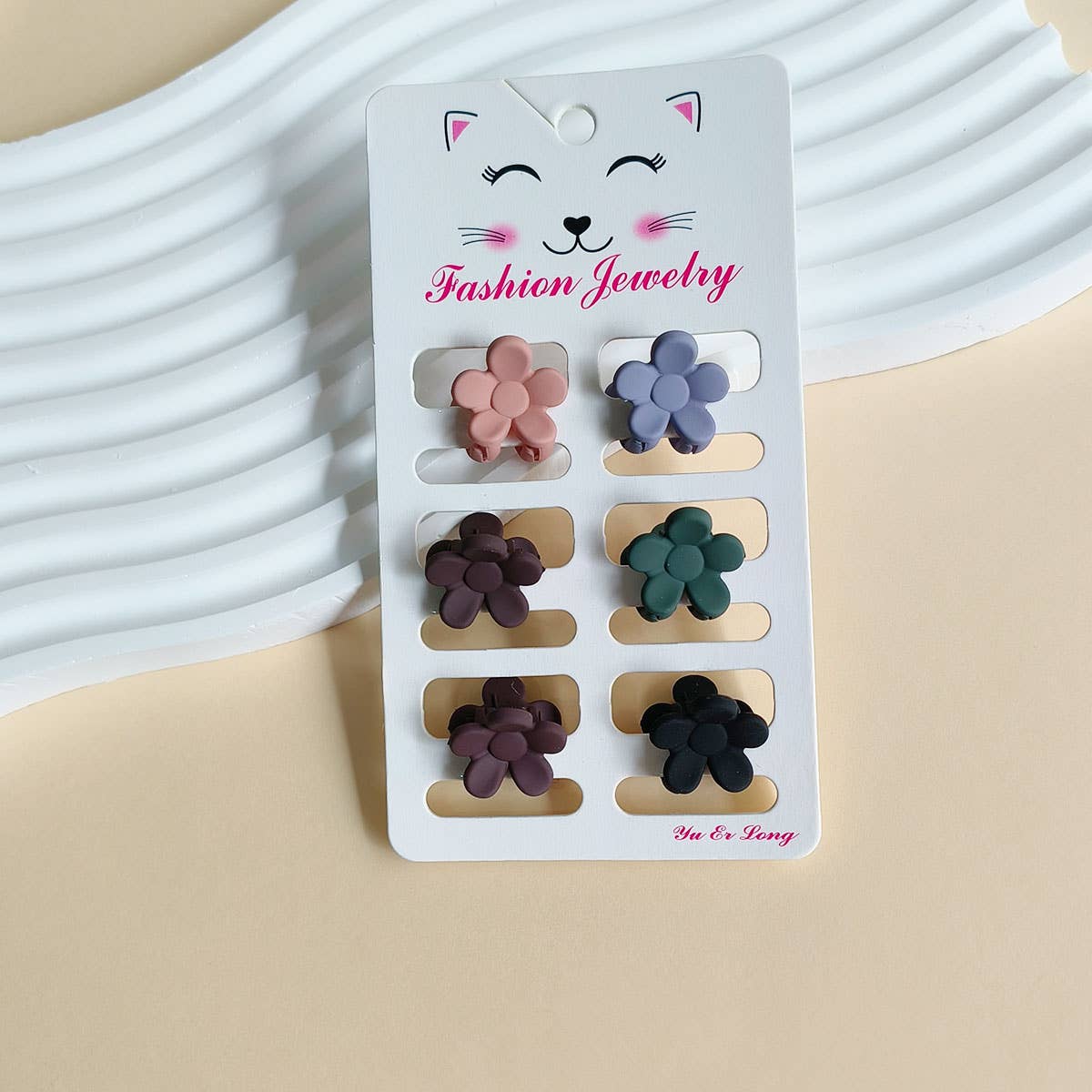 Set of 6 Small Claw Hair Clips, Simple & Chic_CWAHA0386