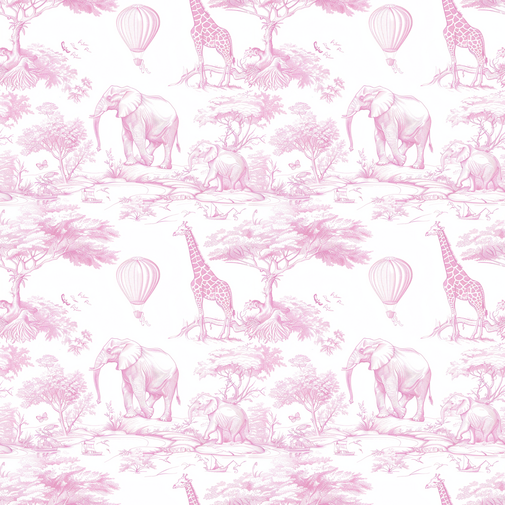 Newborn Swaddle Sash Maternity Sash Toile de Jouy Safari