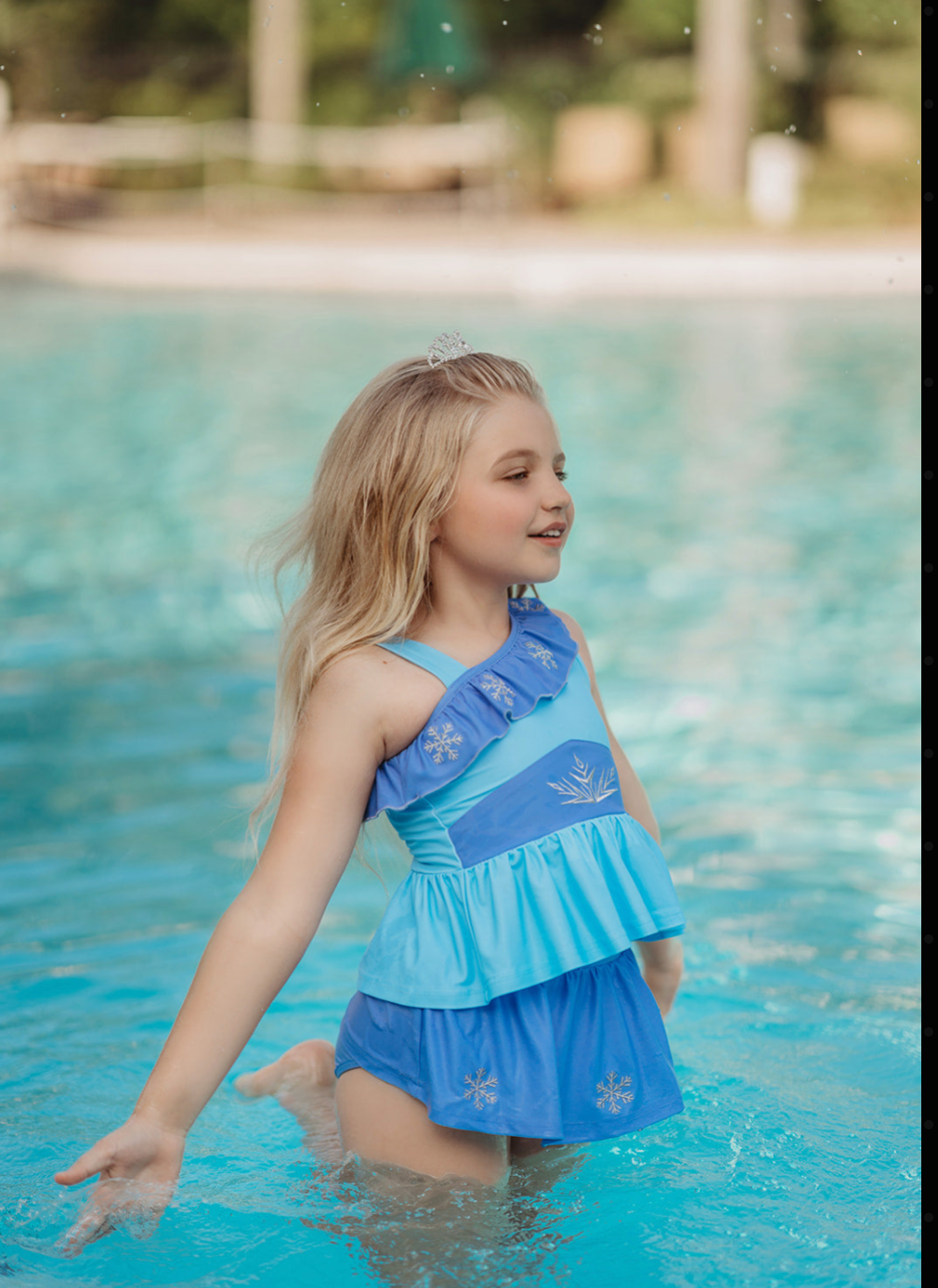 Girls Ice Queen 2pc Swim Suit