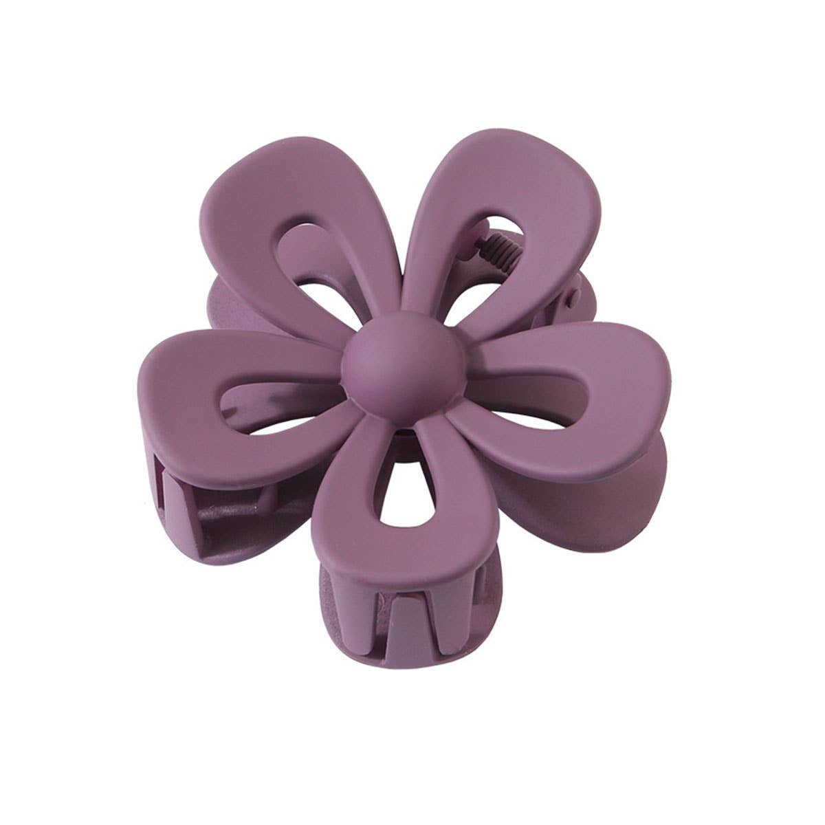 Matte Acrylic Flower Hair Claw Clip for Women_CWAHA07298