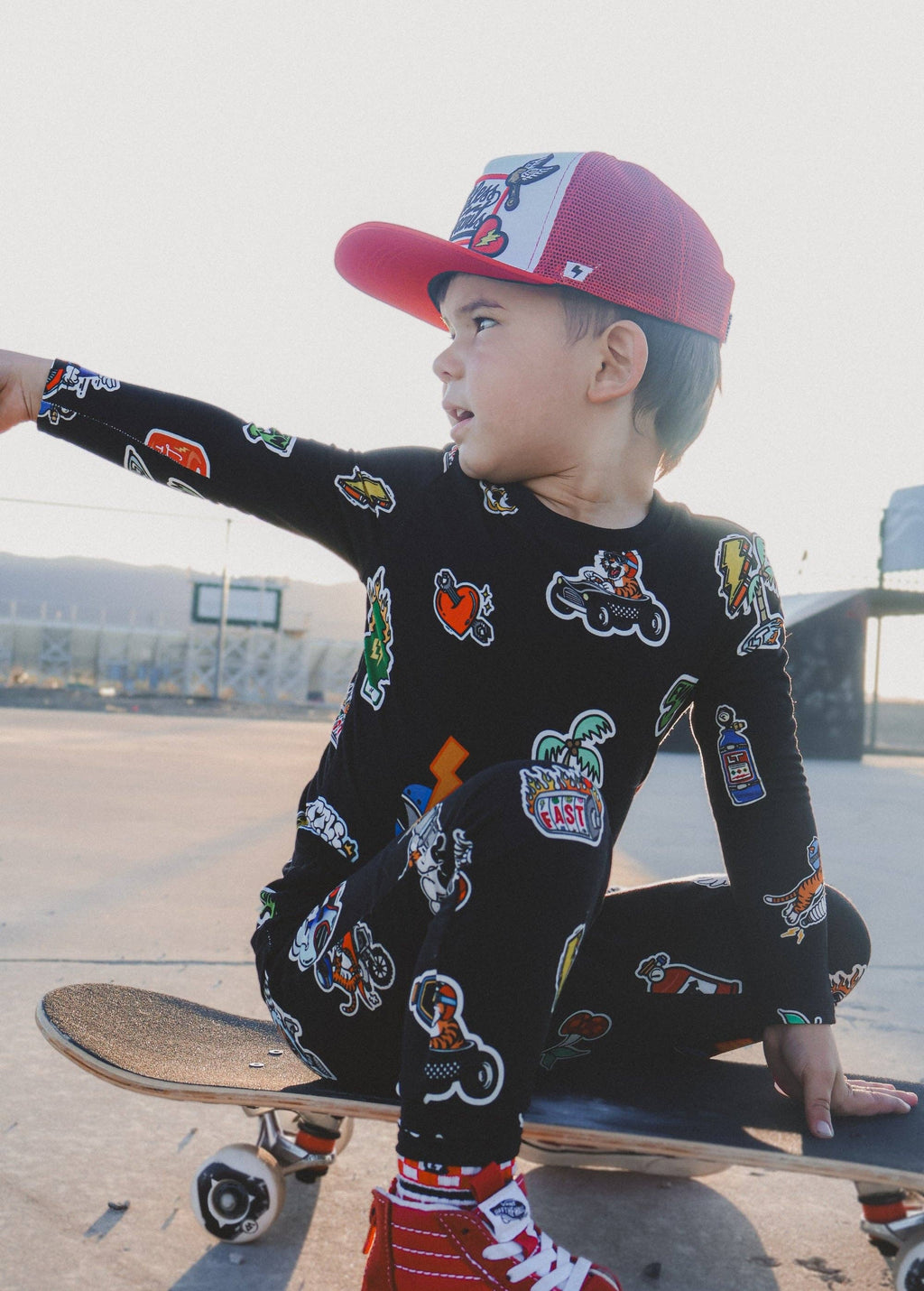 Sticker Slap Bamboo Jammies LITTLE TROUBLE
