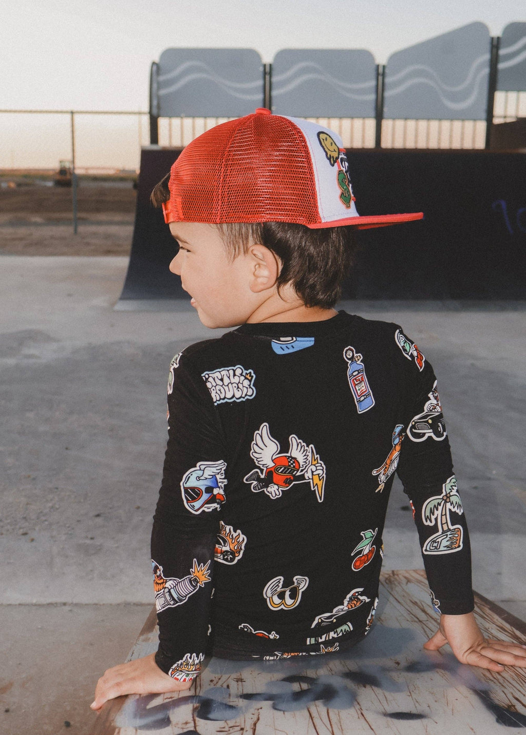 Sticker Slap Bamboo Jammies LITTLE TROUBLE