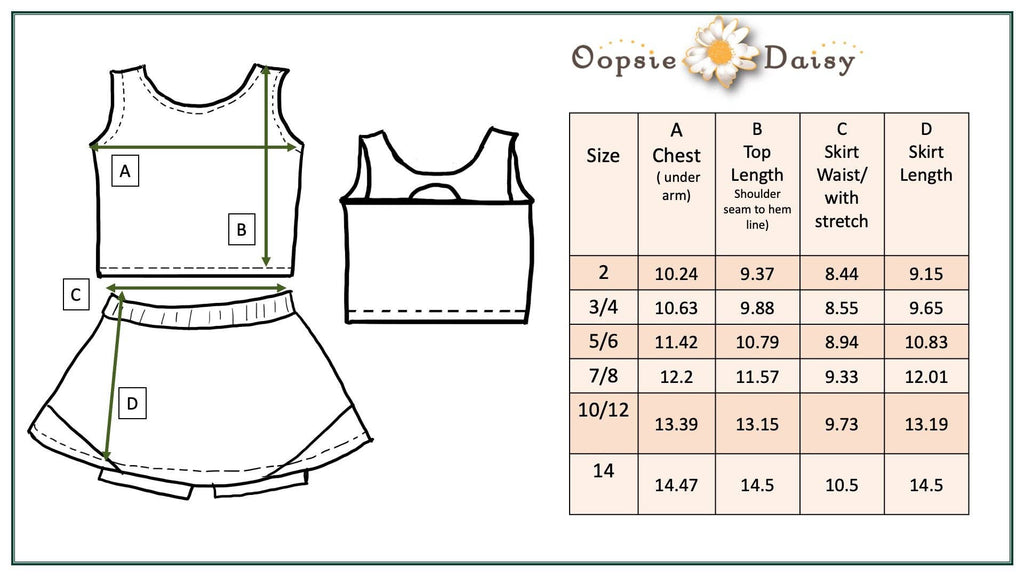 Girls White Peach 2 Piece Athletic Active Skirted Sport Set
