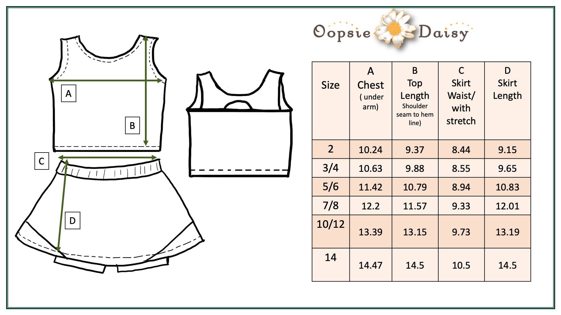 Girls White Peach 2 Piece Athletic Active Skirted Sport Set