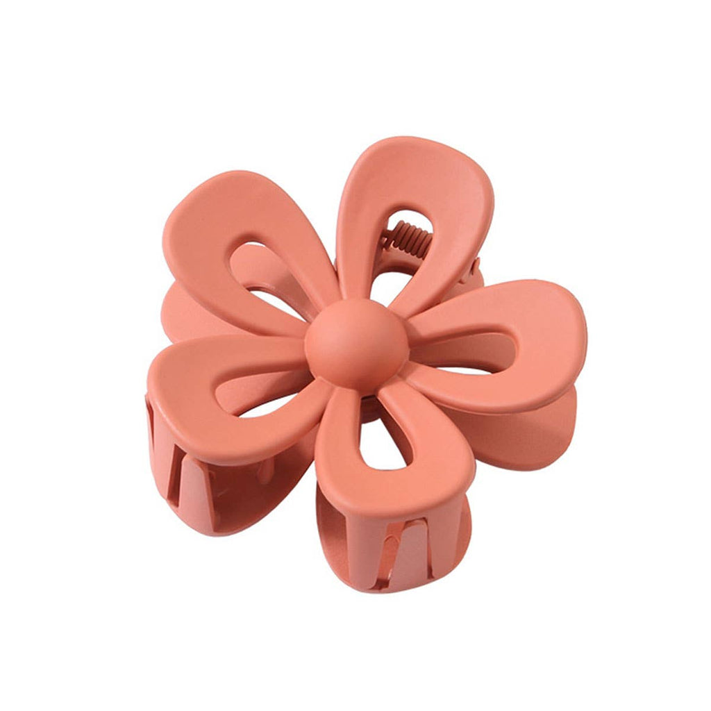 Matte Acrylic Flower Hair Claw Clip for Women_CWAHA07298