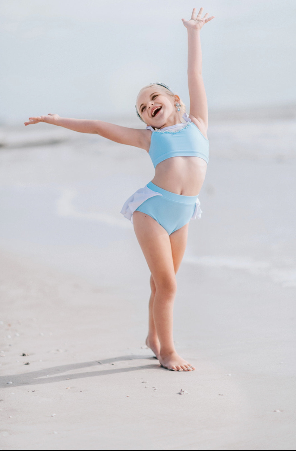 Glass Shoe Princess Two Piece Swimsuit