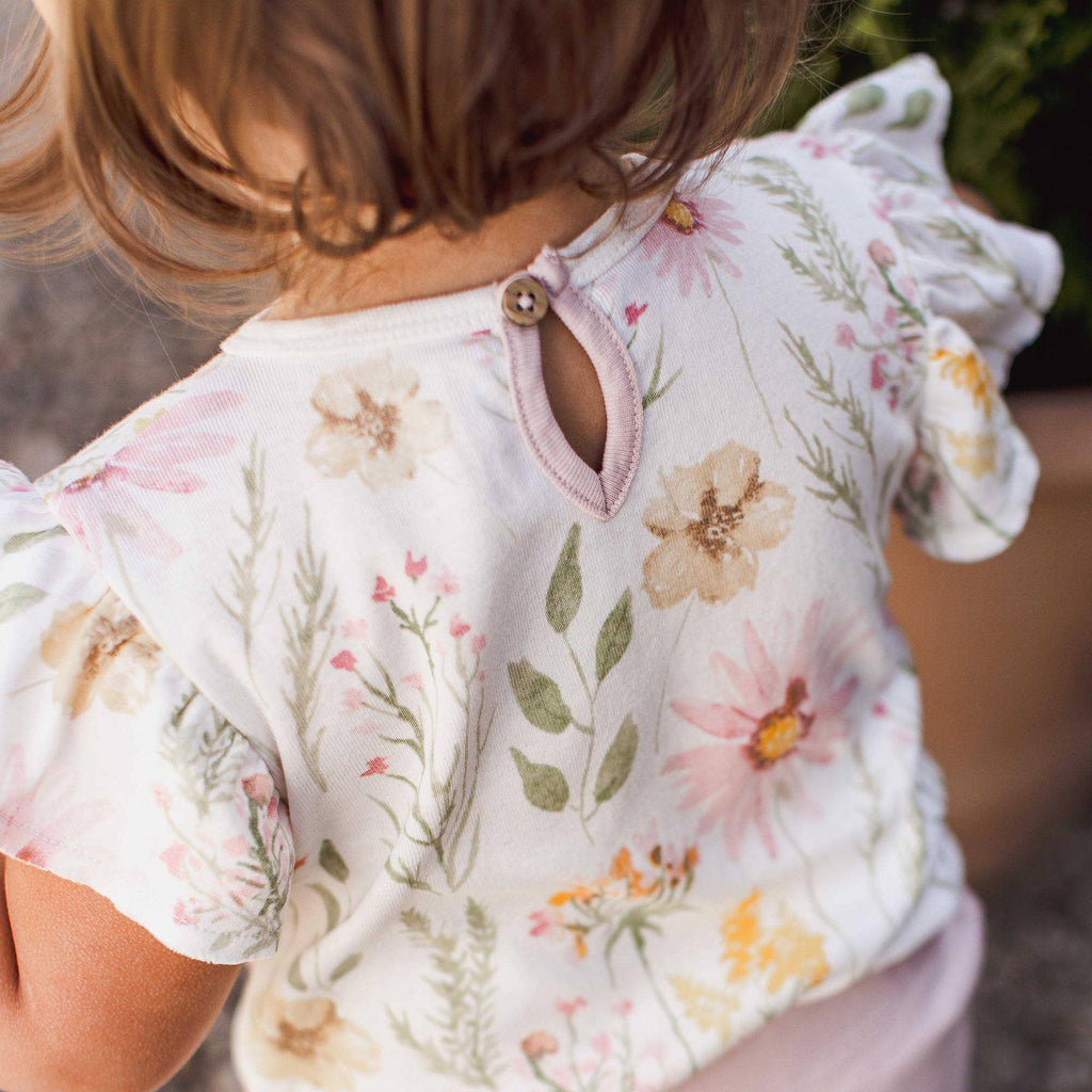 Wild Floral Baby Girl Jacket, Bodysuit & Pant 3 Piece Set