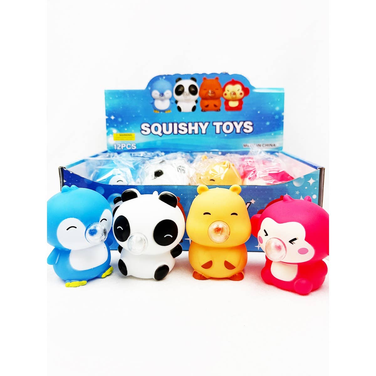 Blow Bubble Cute Character Squishy