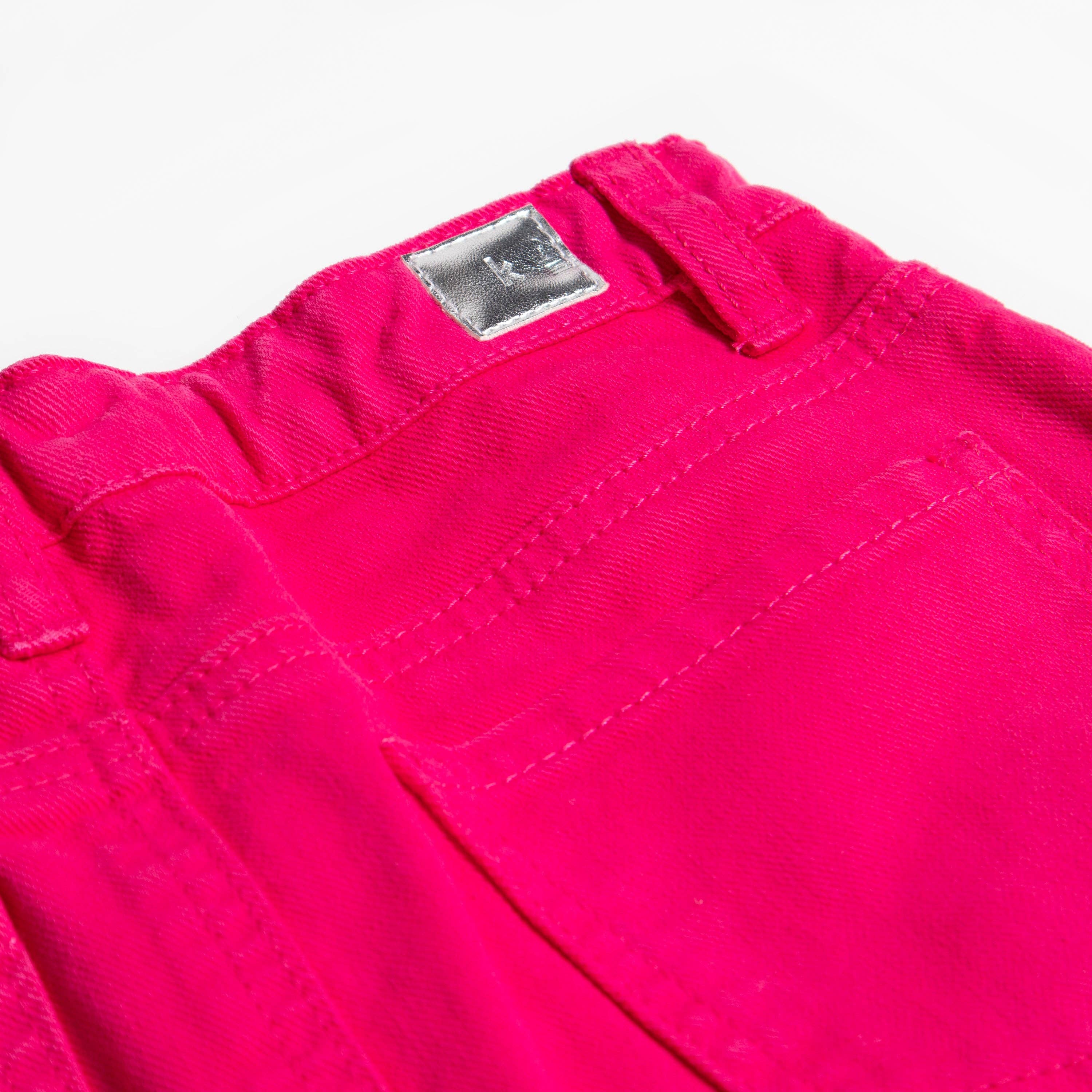 Colored Denim Skirt