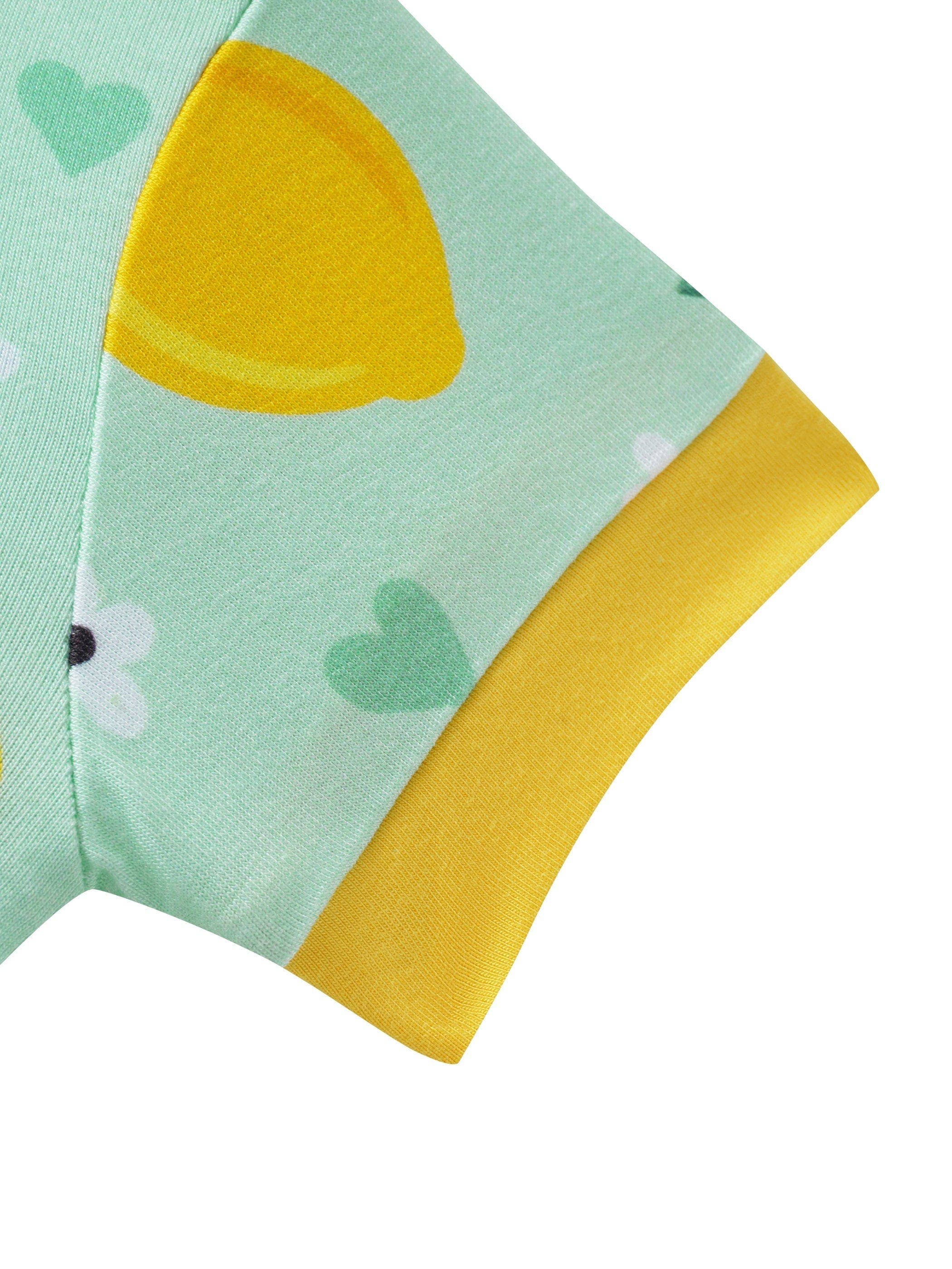 Posh TOT Lemon Squeeze Bamboo Shorty Romper