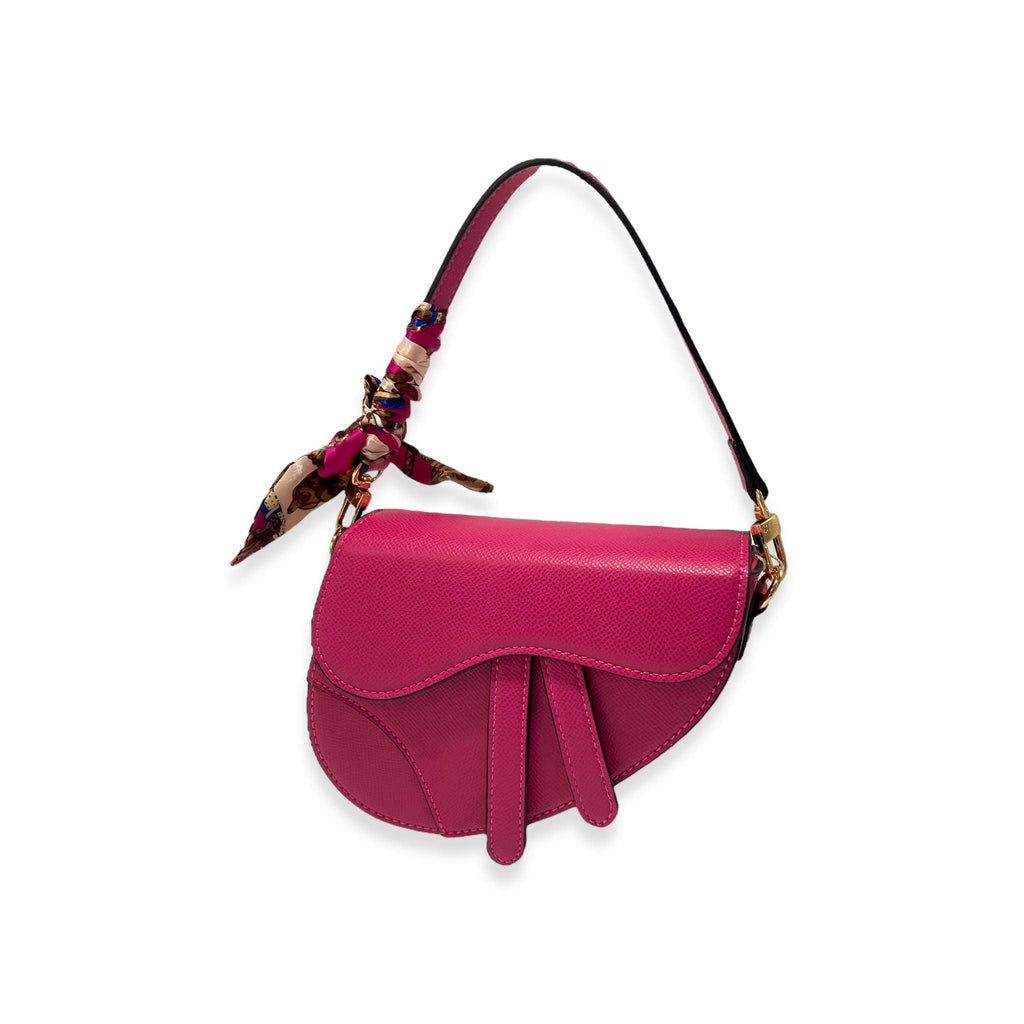 B1309 & B1342 Saddle Purse w/ Scarf (6 Colors)