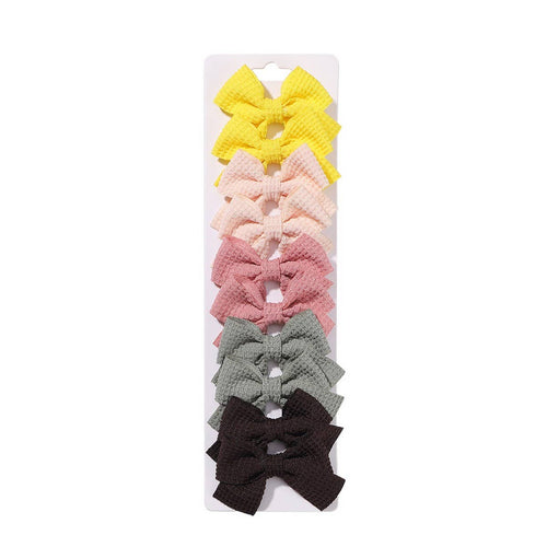 1.6" Handmade Fabric Bow Clips for Girls_CWAHA6756