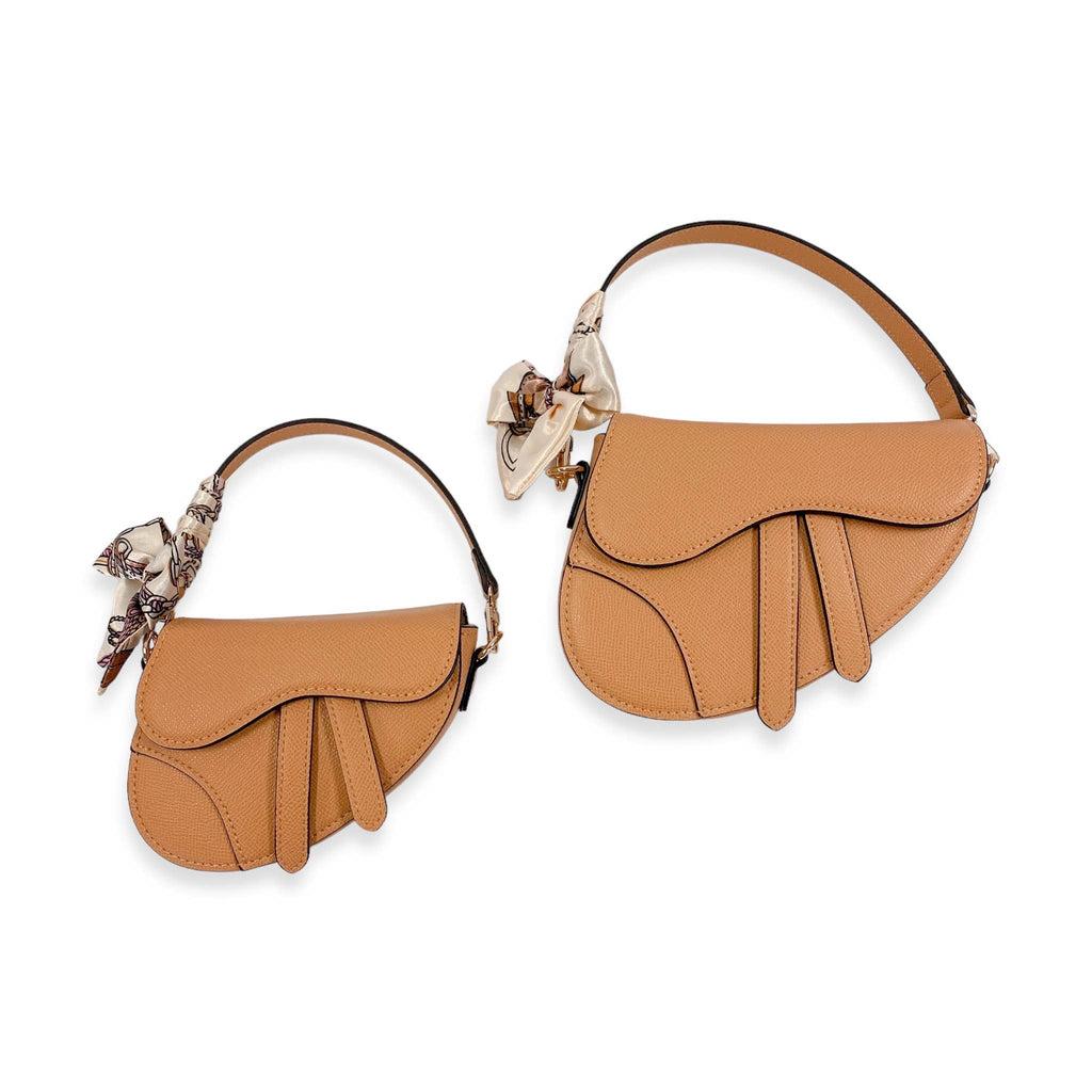 B1309 & B1342 Saddle Purse w/ Scarf (6 Colors)