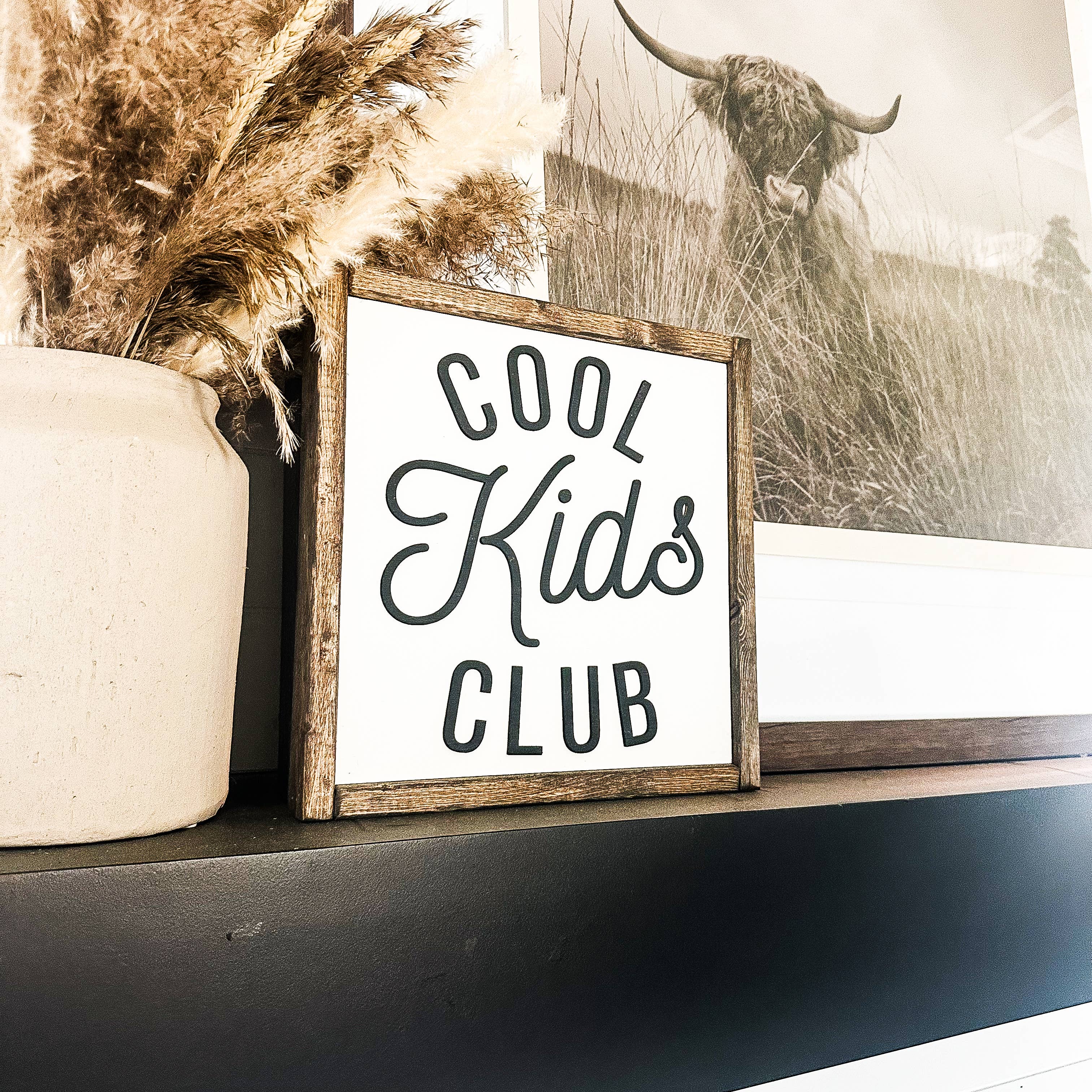 Cool Kids Club Wood Sign