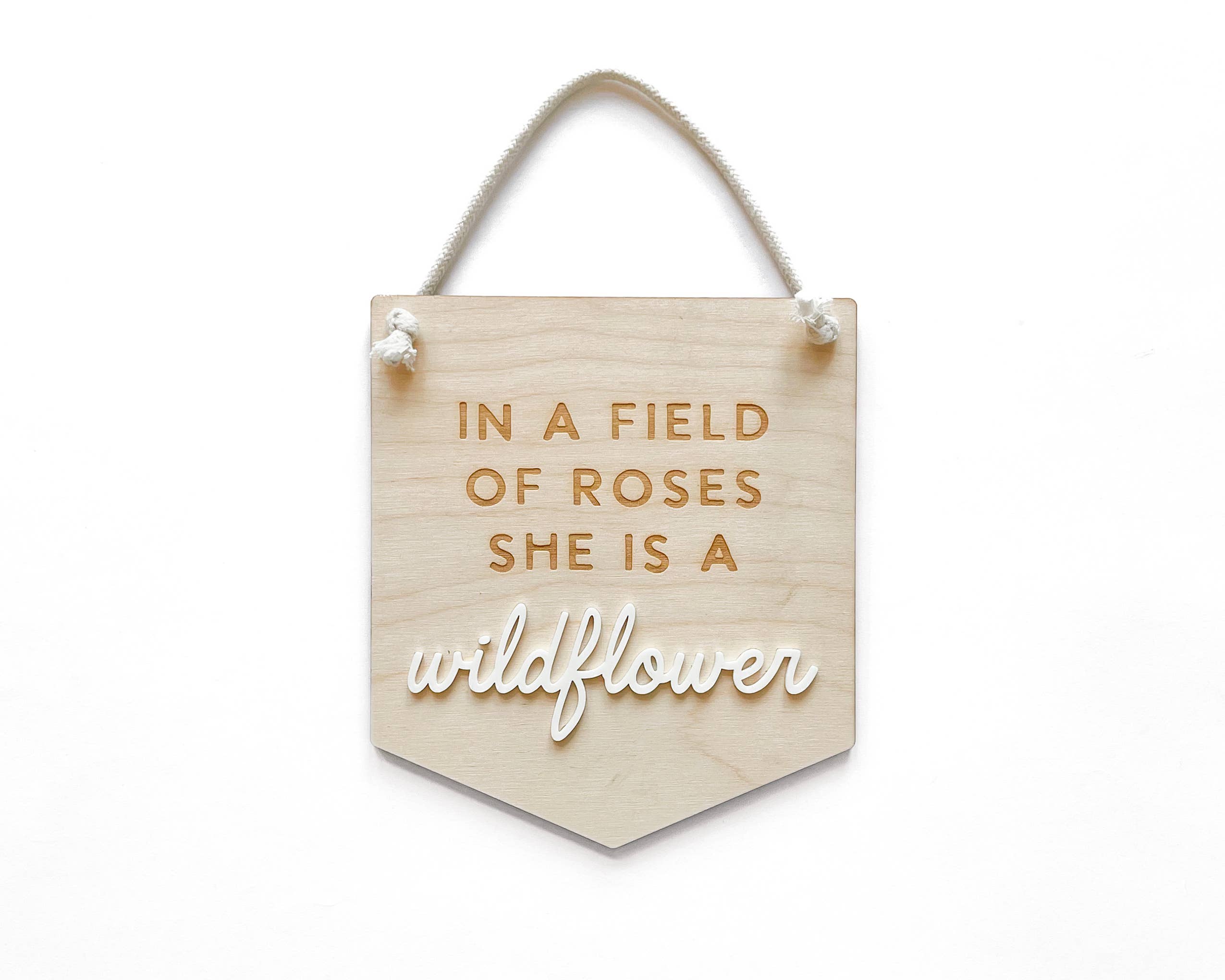 Wildflower Sign, Kids Nursery Room Decor, Baby Wall Sign
