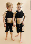Terry cargo lounge wear set lucky panda kids RUNWAY