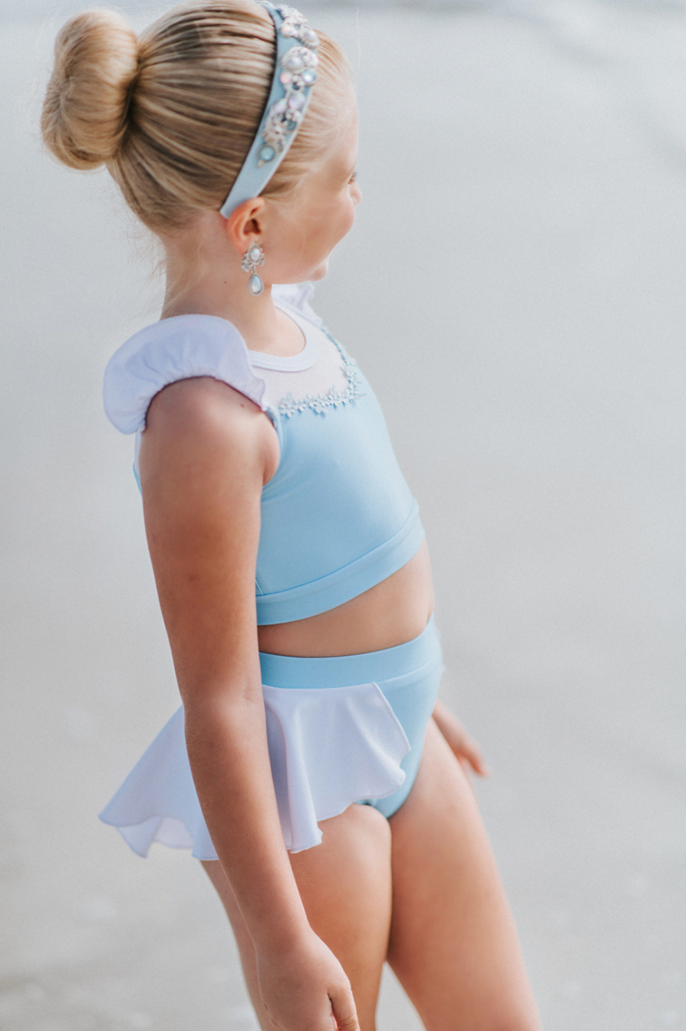 Glass Shoe Princess Two Piece Swimsuit