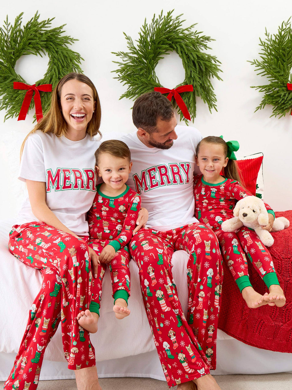 SoftSnooze™ Baby Bamboo Viscose Christmas Stocking Puppers Convertible One Piece Footie Pajama