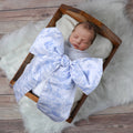 Newborn Swaddle Sash Maternity Sash Toile de Jouy Safari