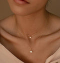 18K STAINLESS STEEL TARNISH FREE LAYERED NECKLACE | 40NK9538