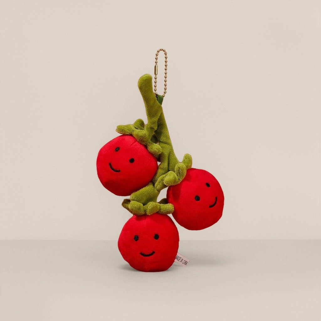 Jellycat Style Cute Food Plush Keychain Fruit Cake Charm