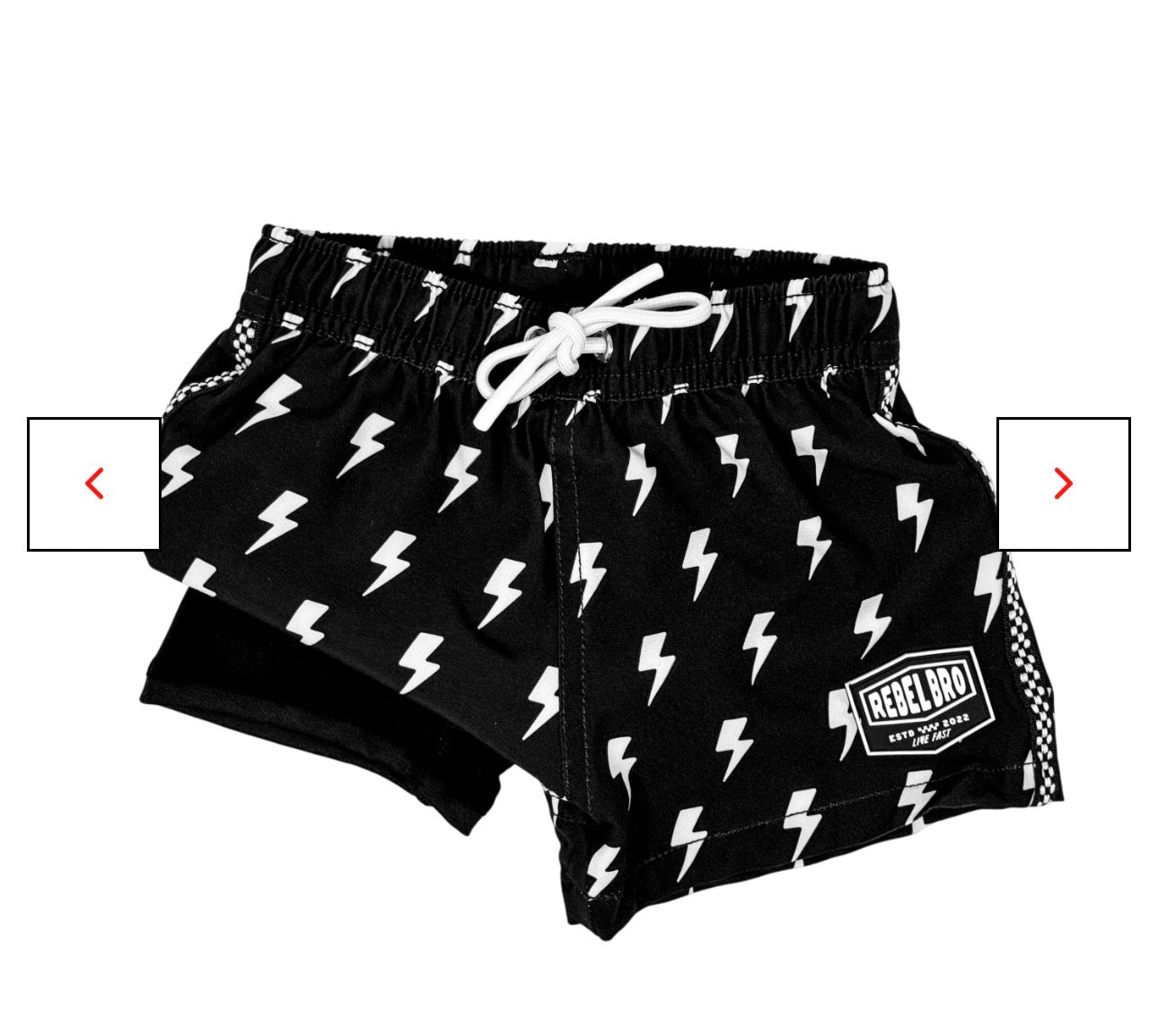 Rebel bro swim shorts w/ wet bag
