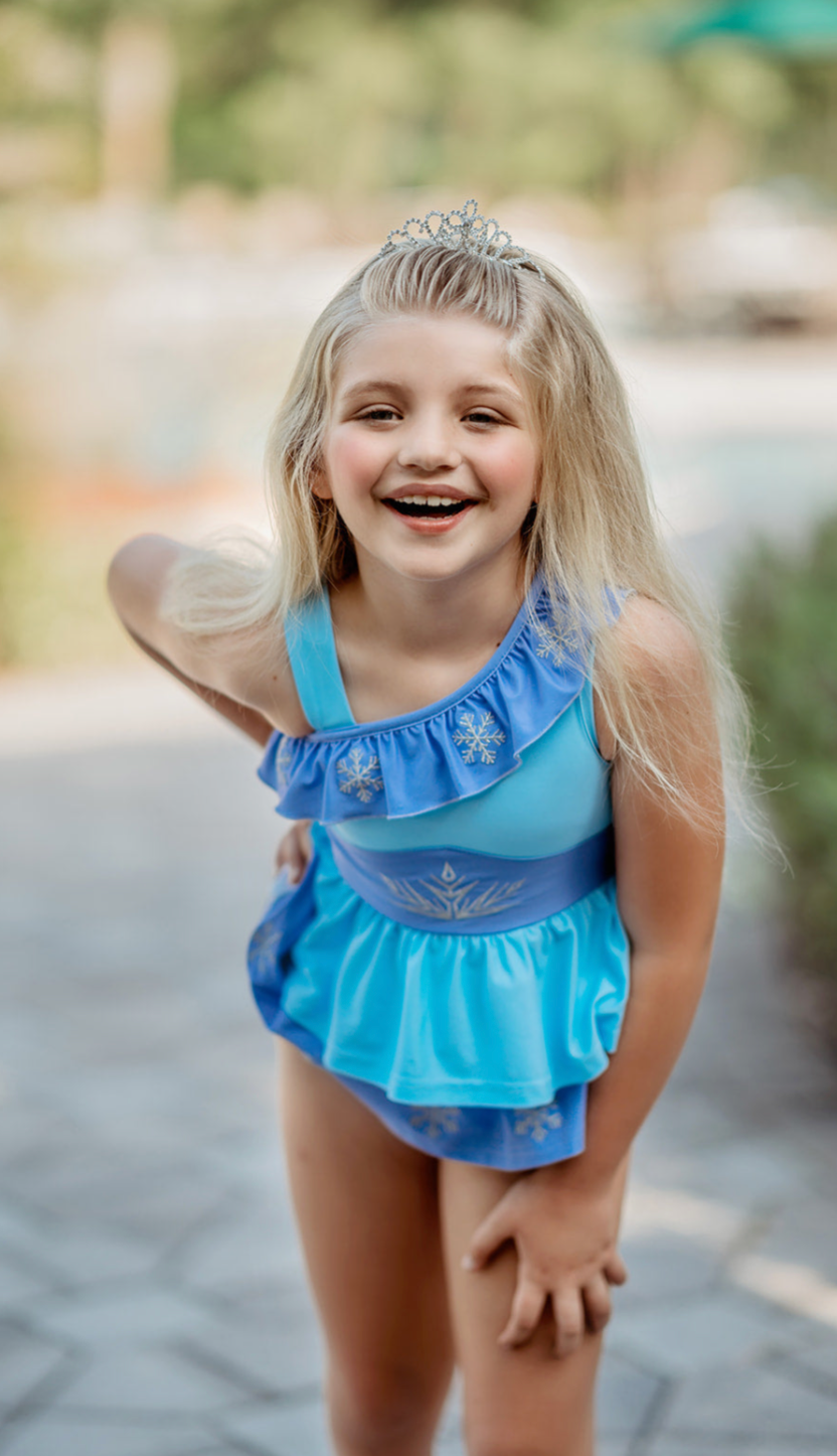 Girls Ice Queen 2pc Swim Suit