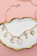 CHARM NECKLACE-CLOVER BOW CROSS HEART FLOWER | 80N91988