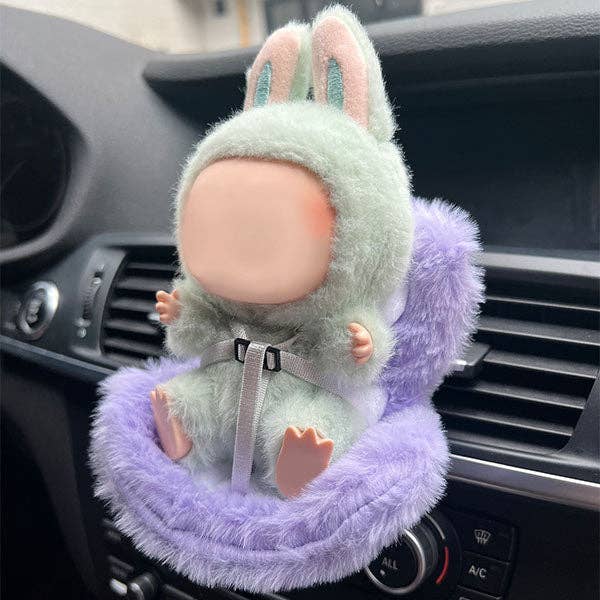 Mini Car Seat For Plush Dolls (1pc) Multiple Colors - Petite Threads