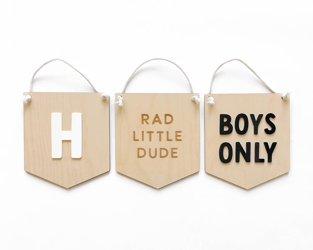 Boys Only Sign, Kids Nursery Room Decor, Baby Wall Sign