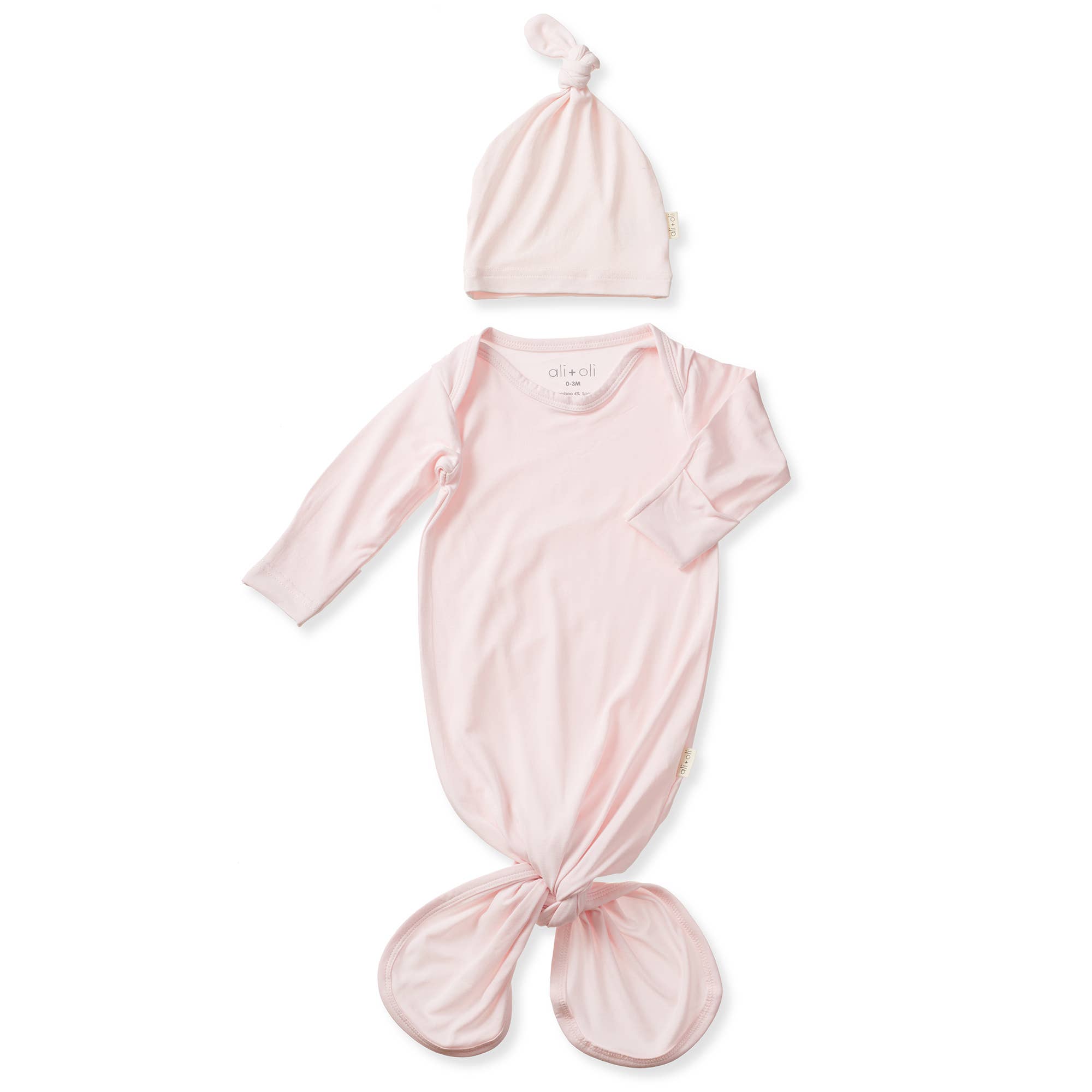 Bamboo Knotted Baby Gown & Beanie | Cute Newborn Clothes