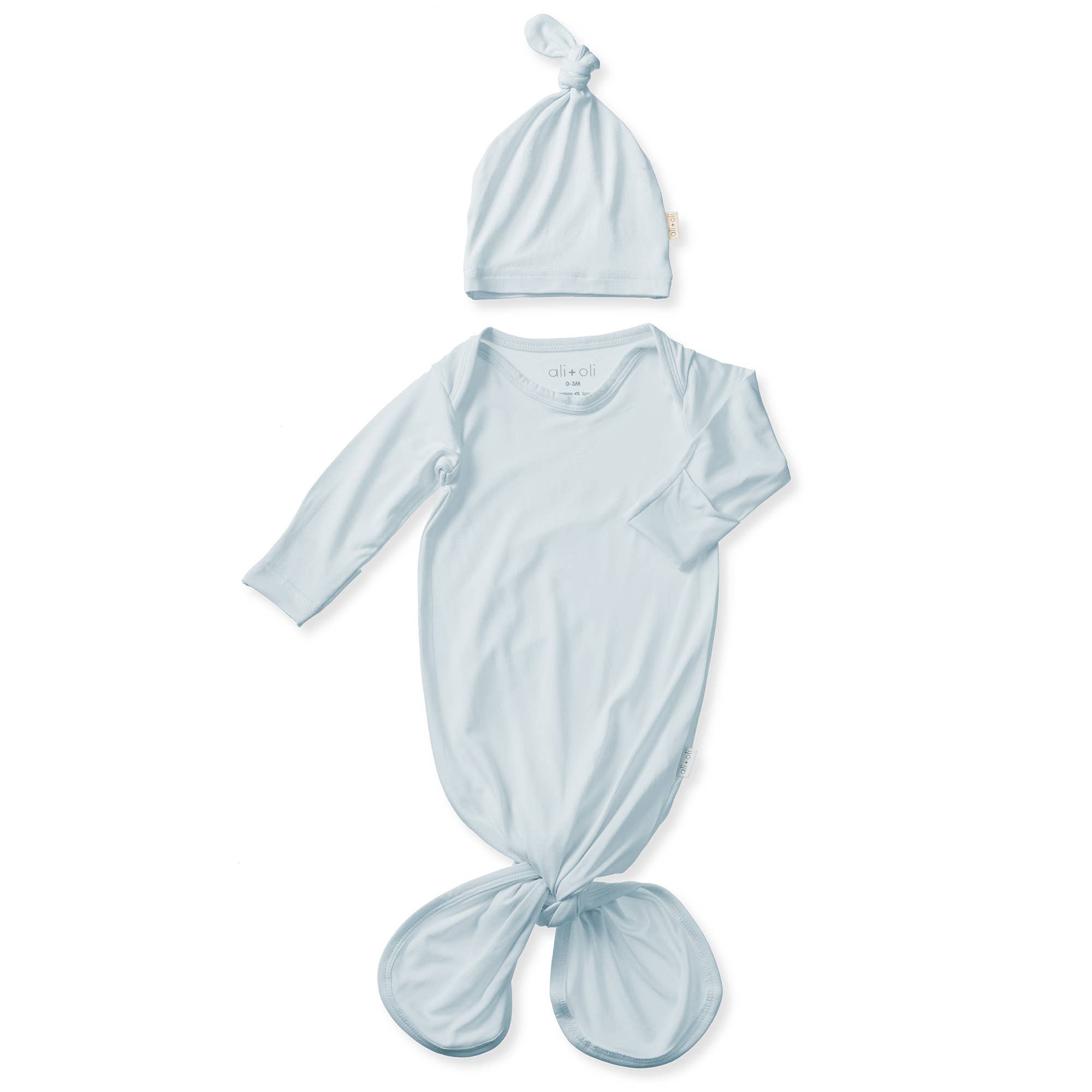 Bamboo Knotted Baby Gown & Beanie | Cute Newborn Clothes