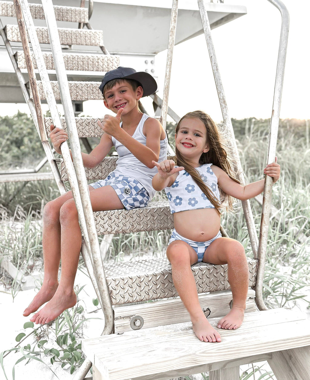 GIRLS 2 PIECE REVERSIBLE SWIM - CALYPSO