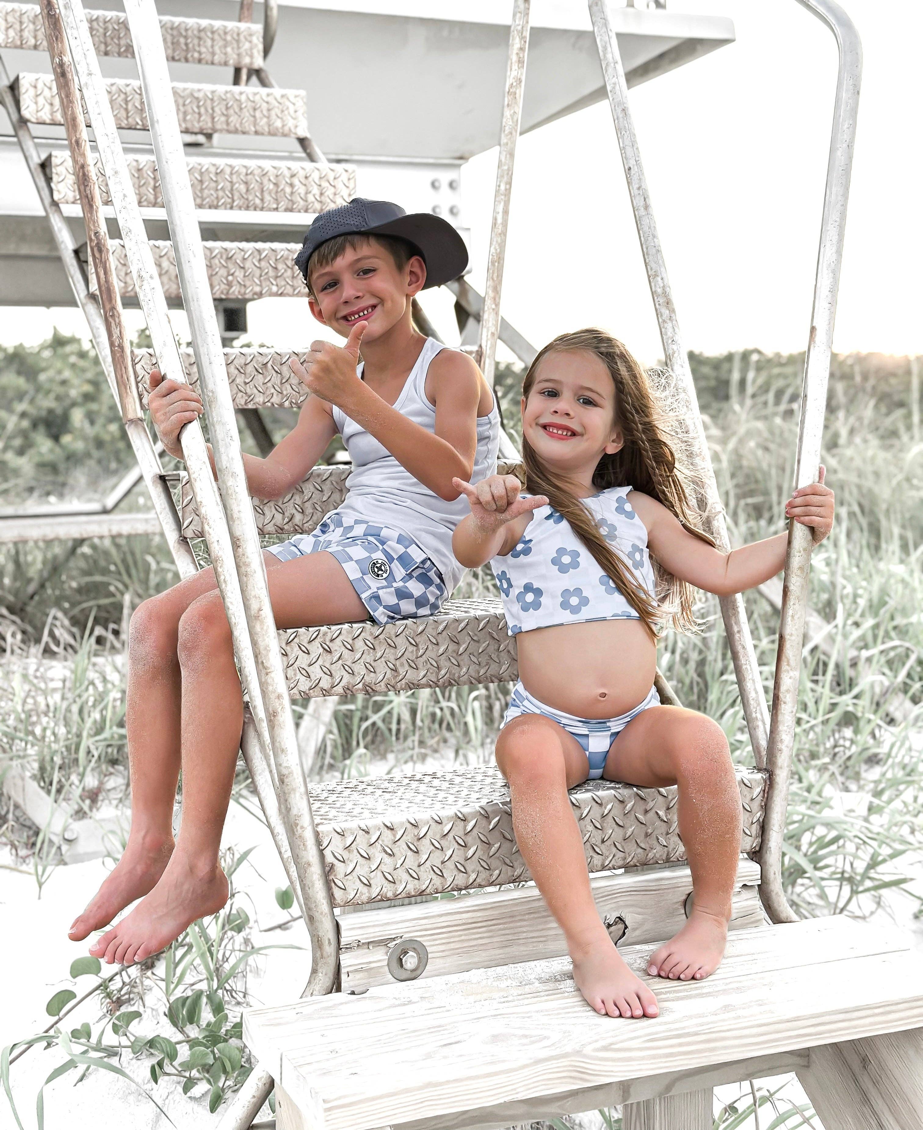 GIRLS 2 PIECE REVERSIBLE SWIM - CALYPSO