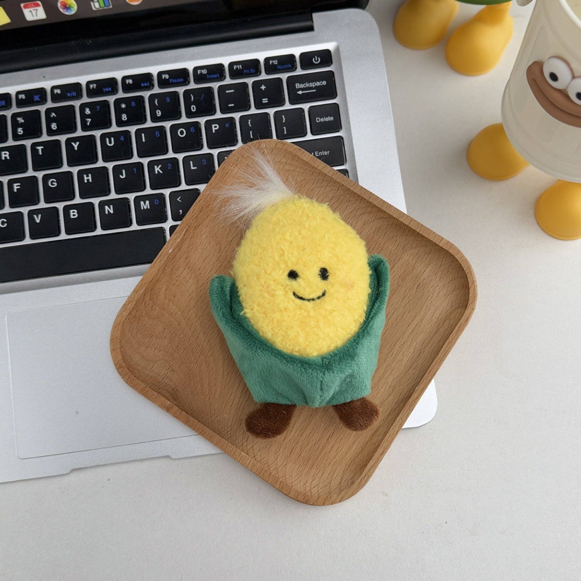 Jellycat Style Cute Food Plush Keychain Fruit Cake Charm